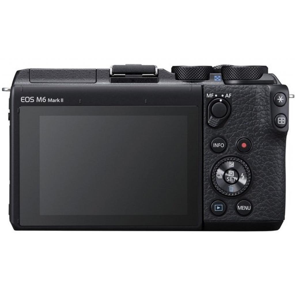 Цифровий фотоапарат Canon EOS M6 Mark II + 15-45 IS STM + EVF Kit Black (3611C053) - зображення 4