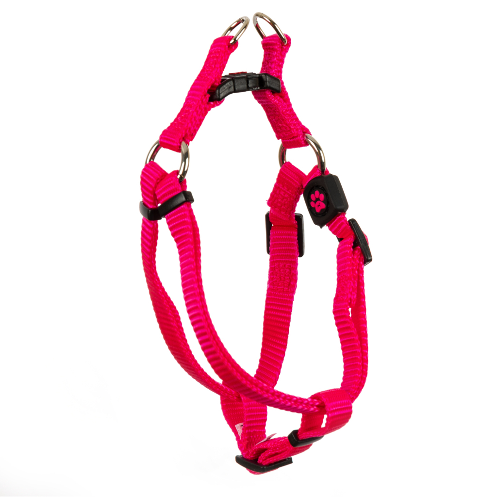 Шлея для собак GimDog Harlem X нейлон 1.0х32-44 см рожева (8009632058986) - зображення 1