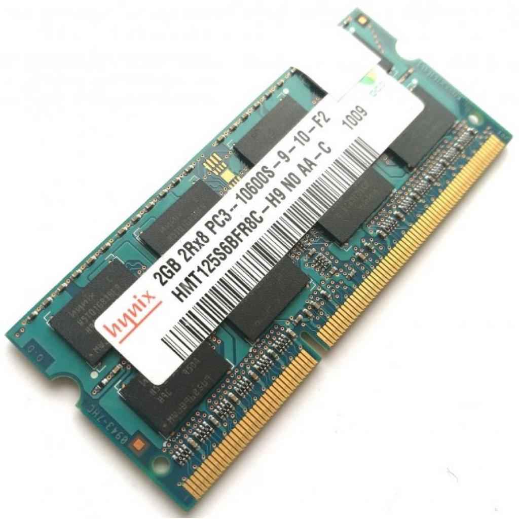 Модуль пам'яті для ноутбука SoDIMM DDR3 2GB 1333 MHz Hynix (HMT125S6BFR8C-H9) - зображення 2