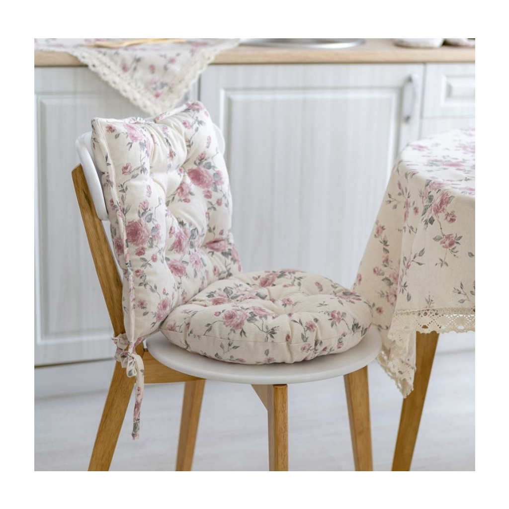 Подушка на стілець Прованс Bella Троянди 40х40 (4823093416536) - зображення 2