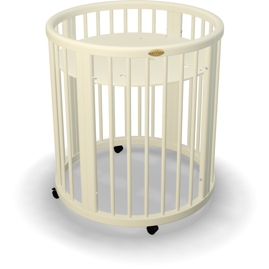 Ліжечко Ingvart Smartbed Plus Round сл. кістка (4731015) - зображення 2