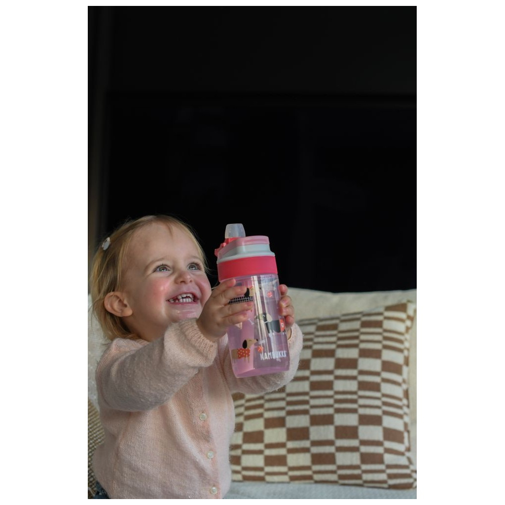 Пляшка для води Kambukka Lagoon kids Diva Dogs 400 мл рожева (11-04056) - зображення 9