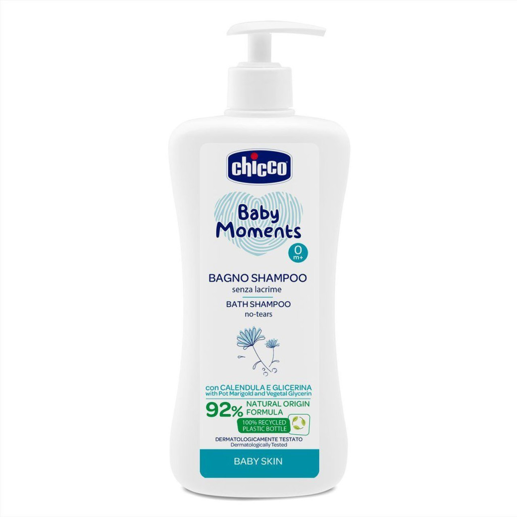 Дитячий шампунь Chicco Baby Moments Без Сліз 500 мл (10591.00) - зображення 1