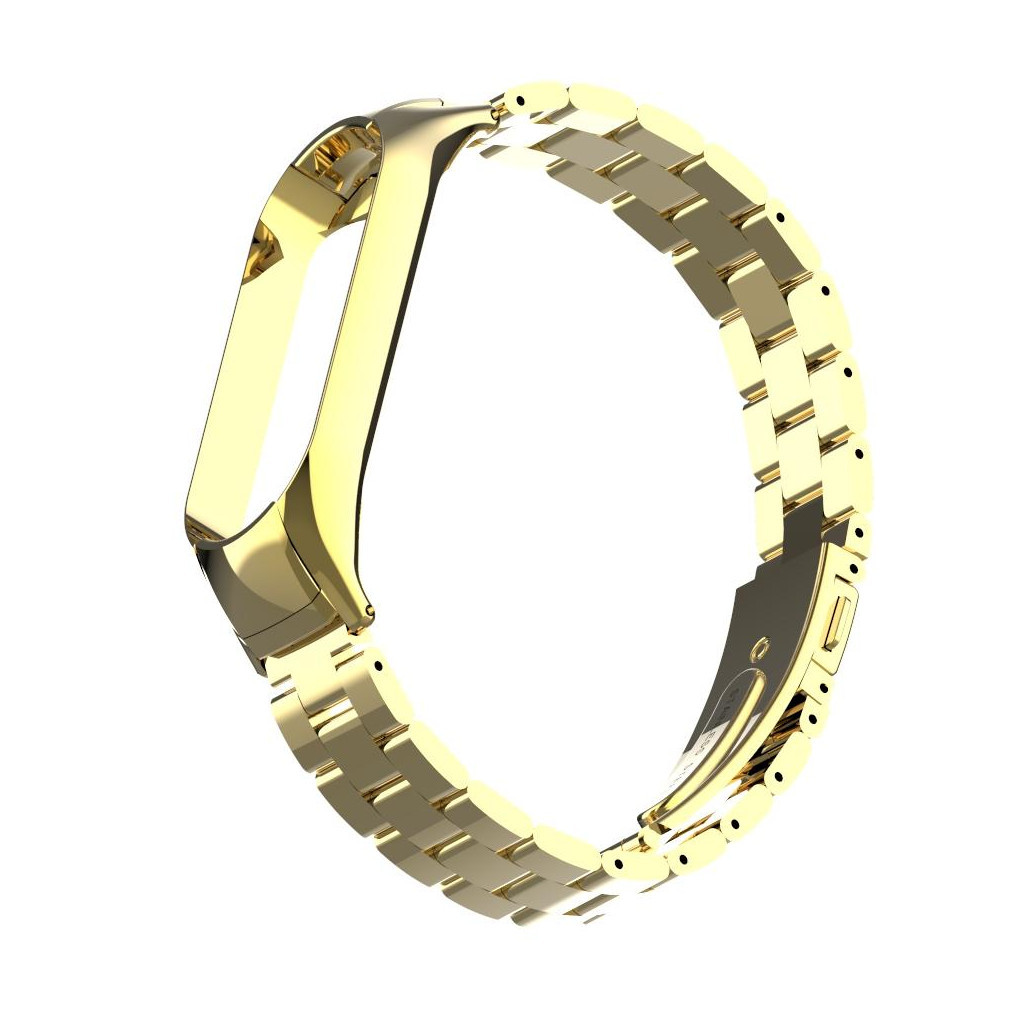 Ремінець до фітнес браслета XoKo Metal Premium Band для Xiaomi Mi band 5 Gold (XK-MTL-GD1) - зображення 2