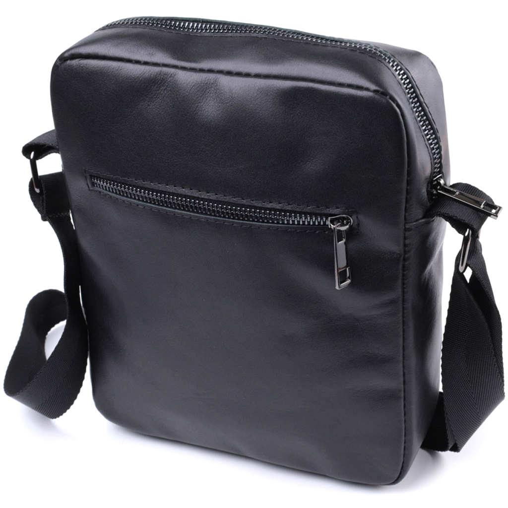 Сумка Shvigel Через плече з натуральної шкіри Чорна (22849) - зображення 2