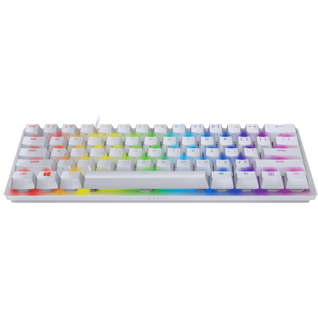 Клавіатура Razer Huntsman mini Mercury Red Switch USB RU White (RZ03-03392200-R3R1) - зображення 2