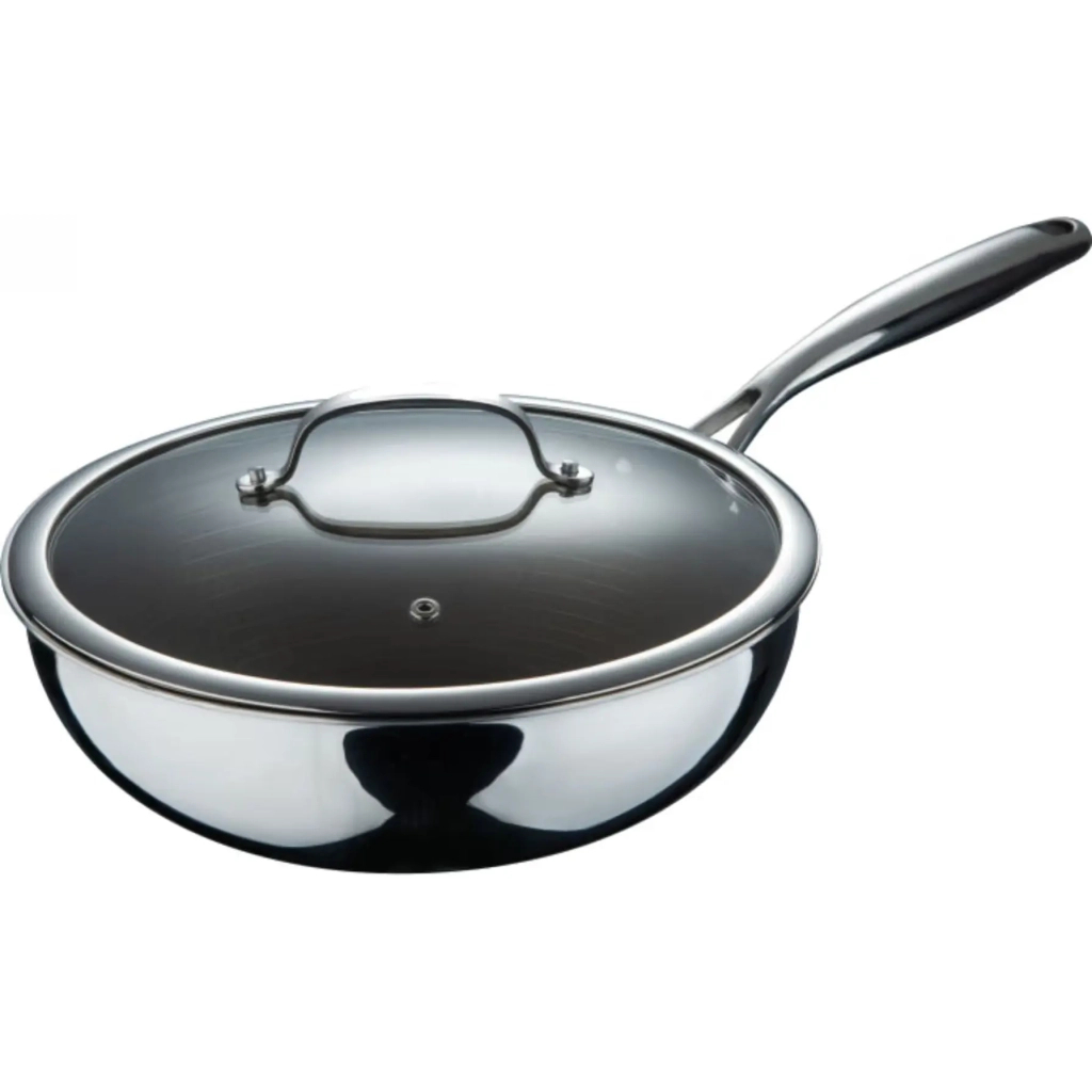 Сковорода MasterPro Giro-gold, Вок з кришкою, 28 см (BGMP-2123) - зображення 1