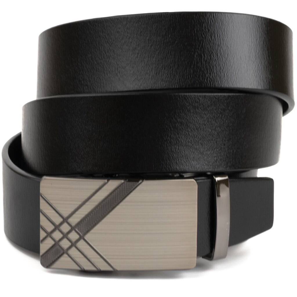 Ремінь Vintage Чоловічий з металевою пряжкою Чорний (20208) - зображення 1