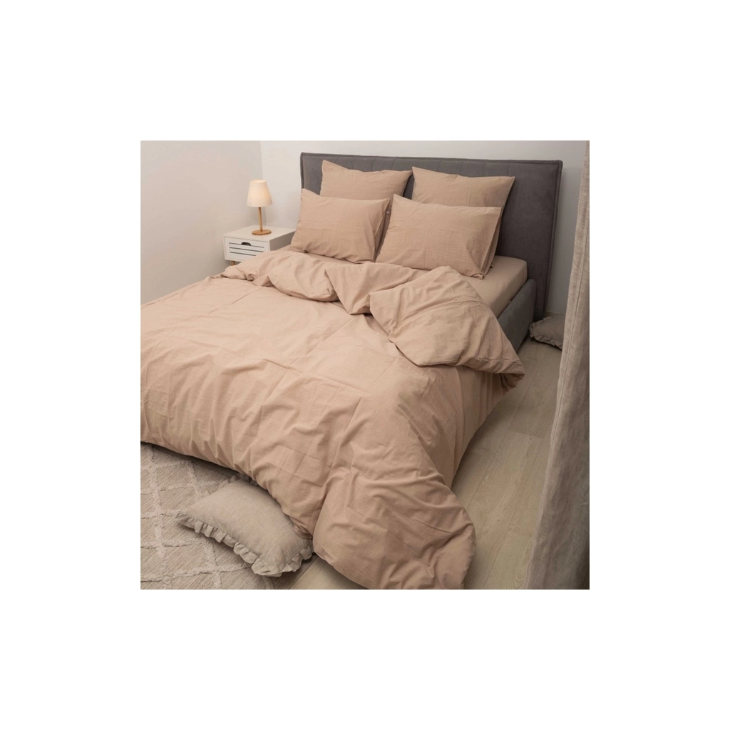 Постільна білизна MirSon Cream beige Варена бавовна 200х220 (2200007885329) - зображення 5