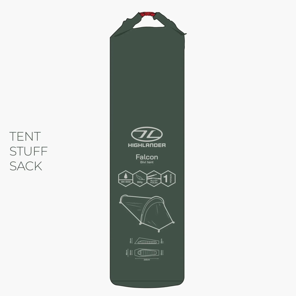 Намет Highlander Falcon Bivi Tent Pine Green (TEN165-PG) (931680) - зображення 6