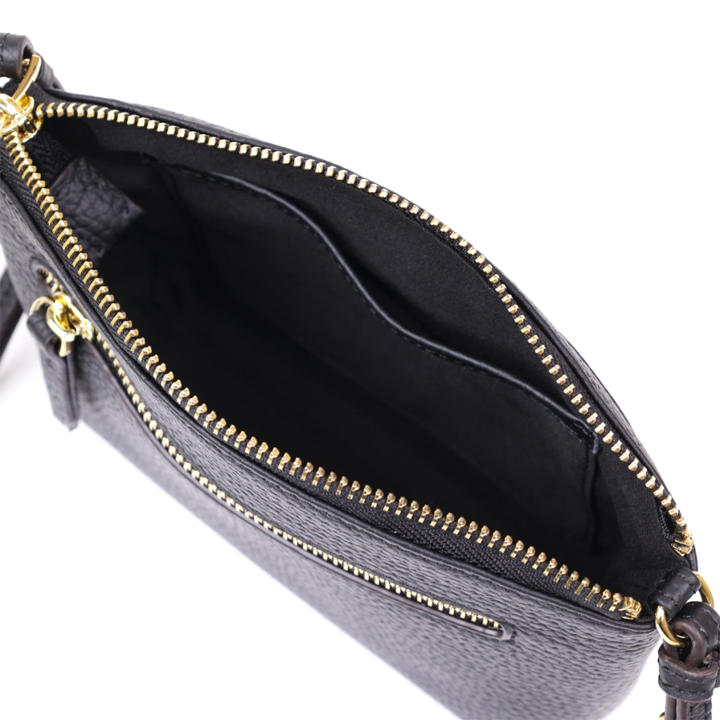 Сумка Vintage Жіноча шкіряна Чорна (20488) - зображення 6