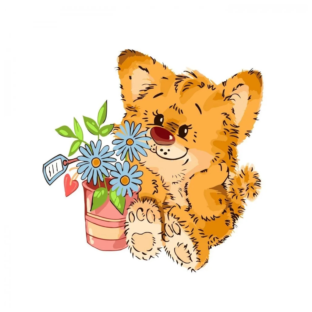 Картина по номерам Strateg Мила посмішка 30х40 см (SV-0050) - зображення 1