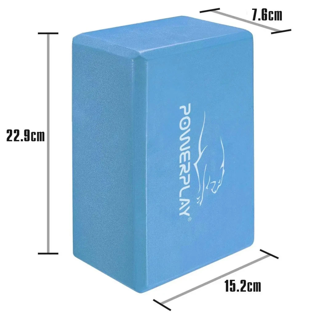 Блок для йоги PowerPlay 4006 Yoga Brick Синий (PP_4006_Blue_Yoga_Brick) - зображення 2