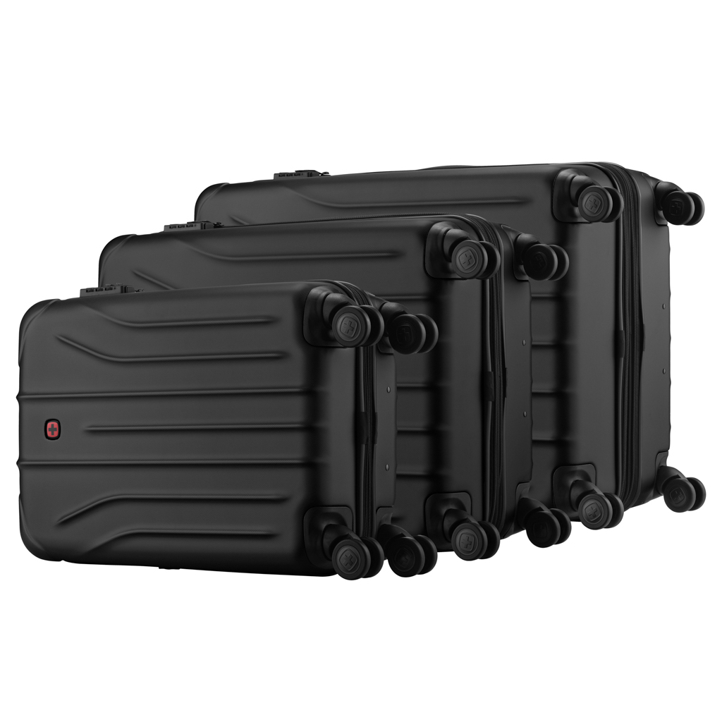 Набір валіз Wenger Oryson 3 в 1 (S,M,L) пластик, 4 колеса, чорний (653171) - зображення 7