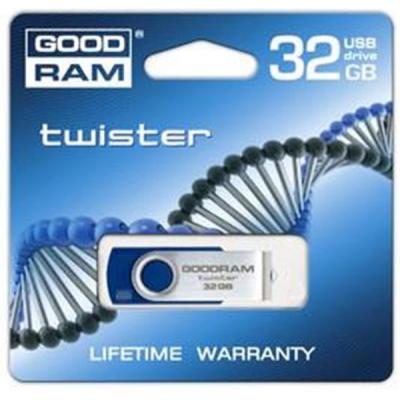 USB флеш накопичувач Goodram 32GB Twister Blue USB 2.0 (PD32GH2GRTSBR9) - зображення 2