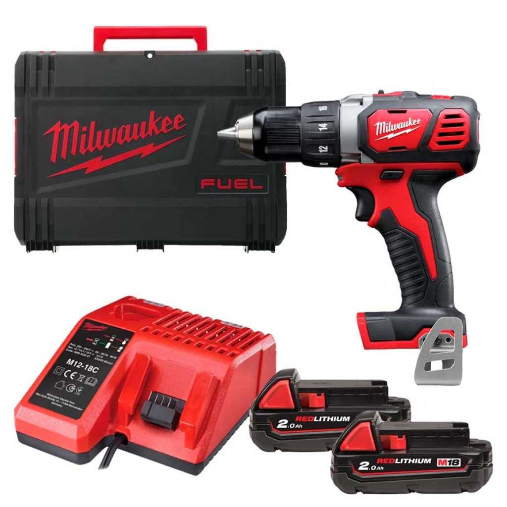 Шуруповерт Milwaukee M18 BDD-202С, 50Нм, 2x2Ah, кейс (4933443555) - зображення 4