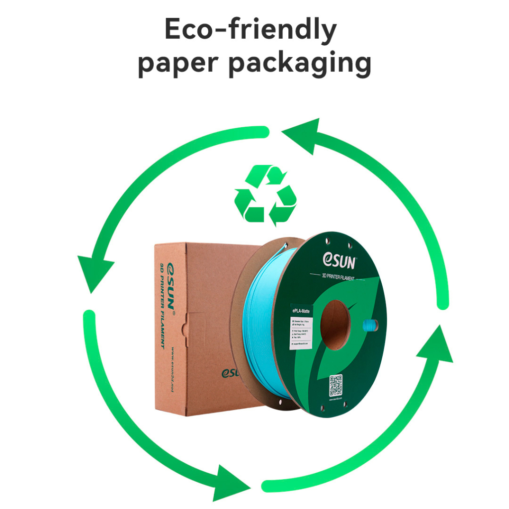 Пластик для 3D-принтера eSUN ePLA-Matte, 1,75мм, 1кг, strawberry red (ePLA-Matte-P175SR1) - зображення 9