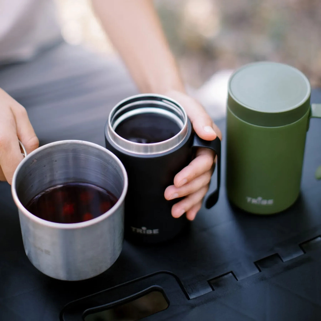 Термокружка Tribe Adventure Mug 450 мл black (T-FA-0032-black) - зображення 7