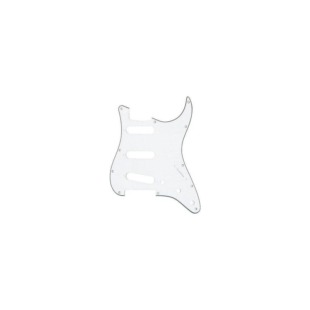 Пікгард панель для гітари DiMarzio 3-Ply Pickguard For Stratocaster (White) (FG2108W) - зображення 1