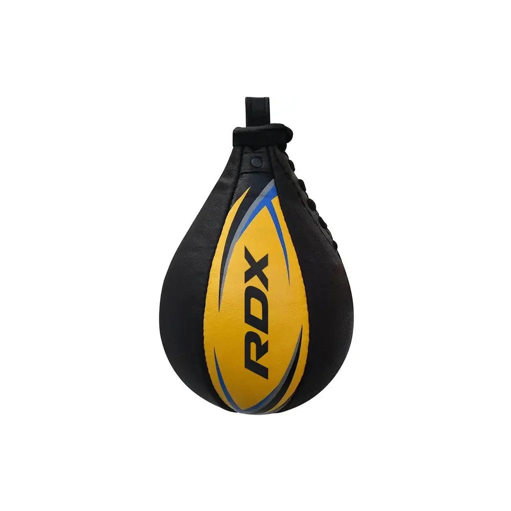 Груша боксерська RDX 2Y Boxing Speed Ball Leather Multi Yellow/Blue (2SBL-S2YU) - зображення 3