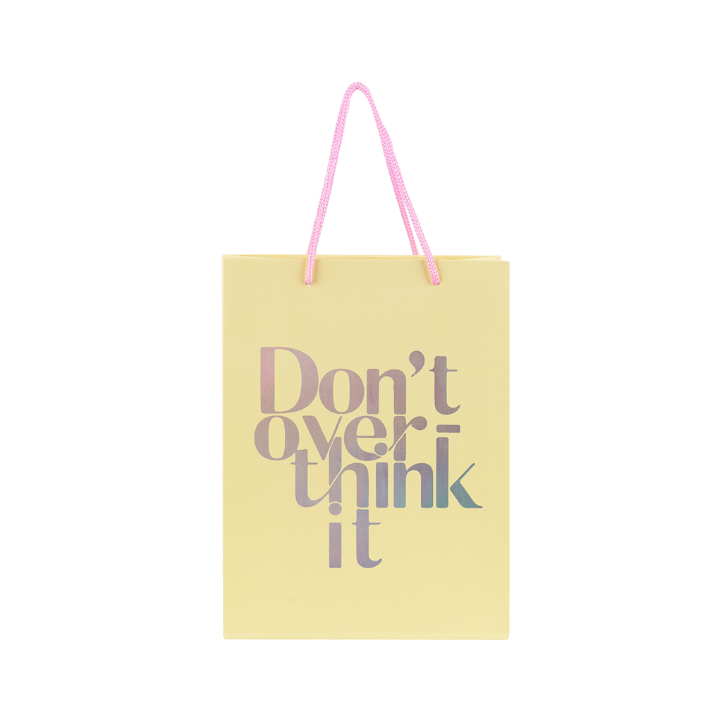 Подарунковий пакет Axent паперовий Don't overthink it 18х24 см (8501-30-A) - зображення 2