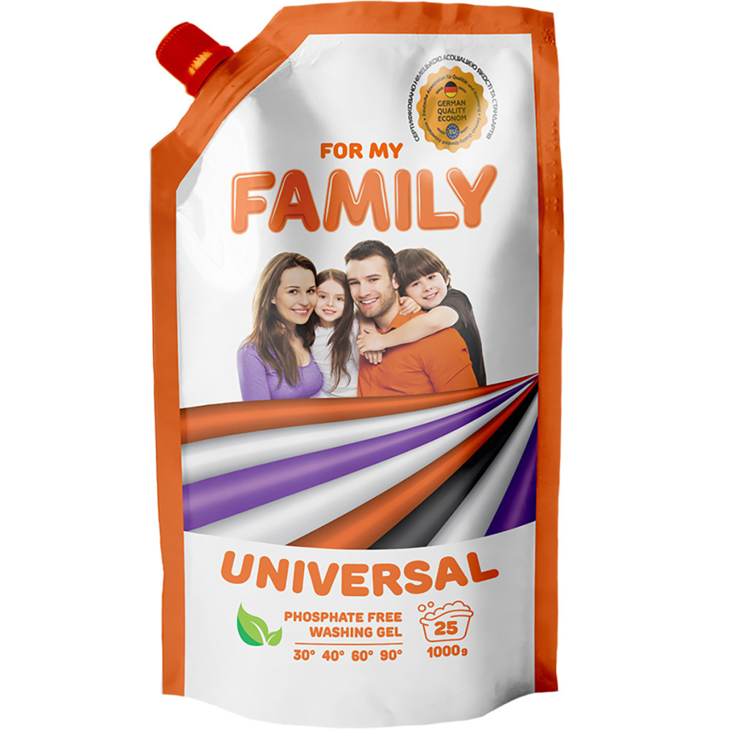Гель для прання Family 2K Універсальний 1 кг (4260637721235) - зображення 1