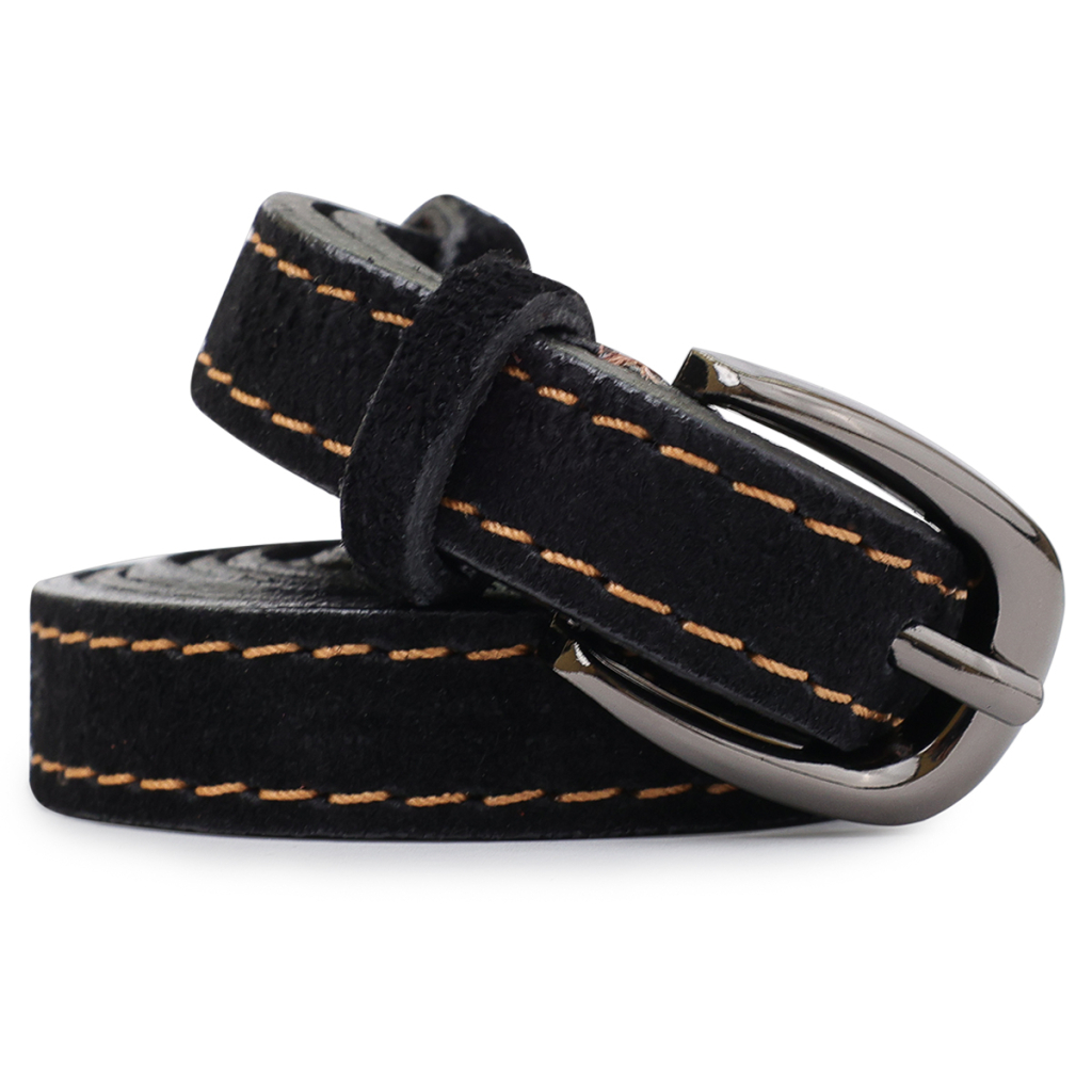 Ремінь Vintage Замшевий жіночий Чорний (20764) - зображення 5