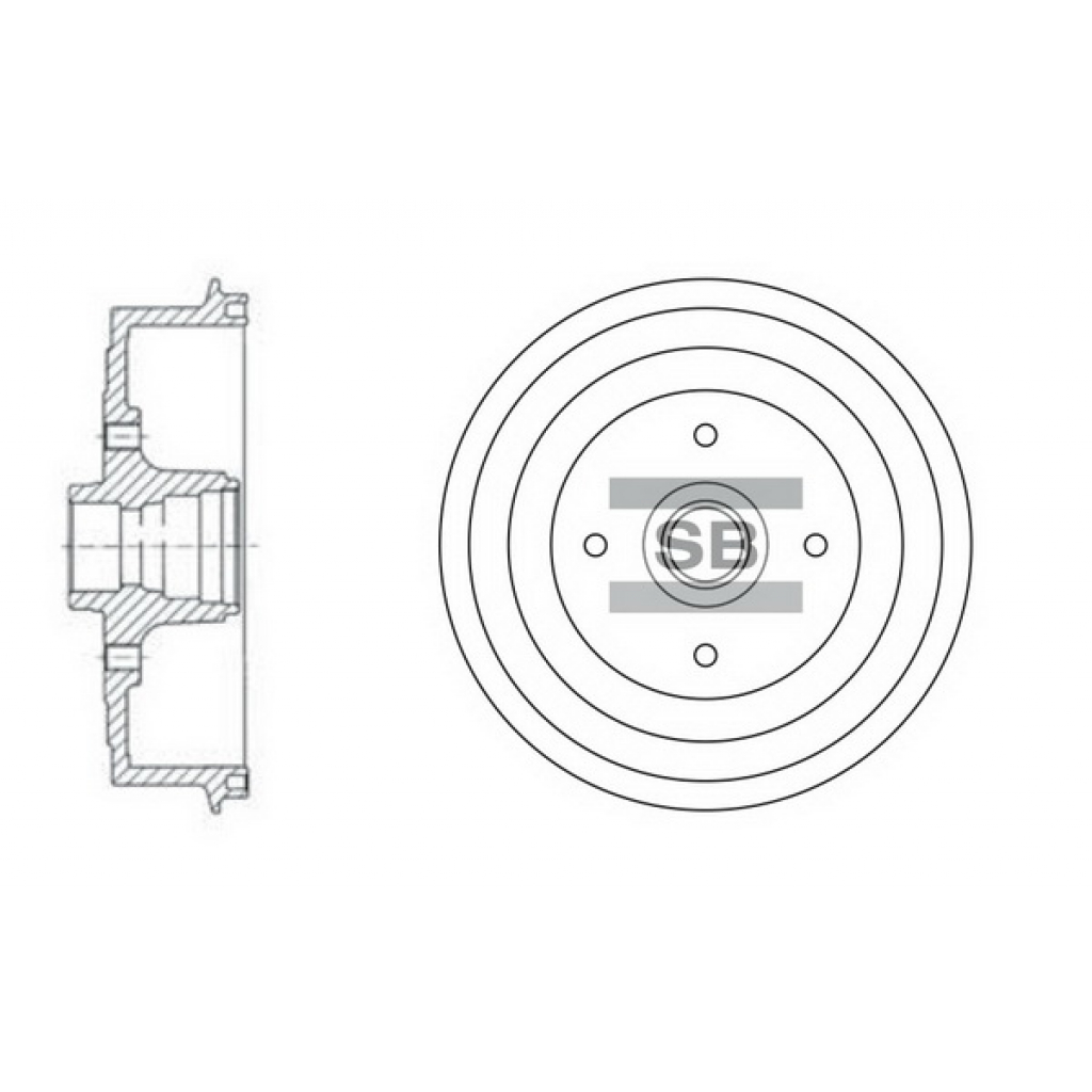 Гальмівний барабан HI-Q SD3036 - изображение 1