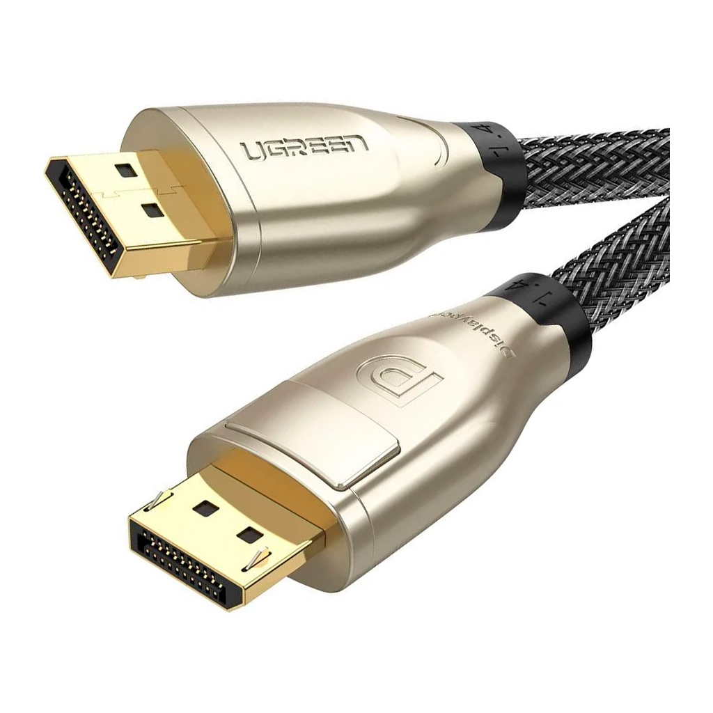 Кабель мультимедійний DisplayPort 2.0m V1.4 8K Zinc Alloy Shell DP112 Ugreen (60843) - зображення 1