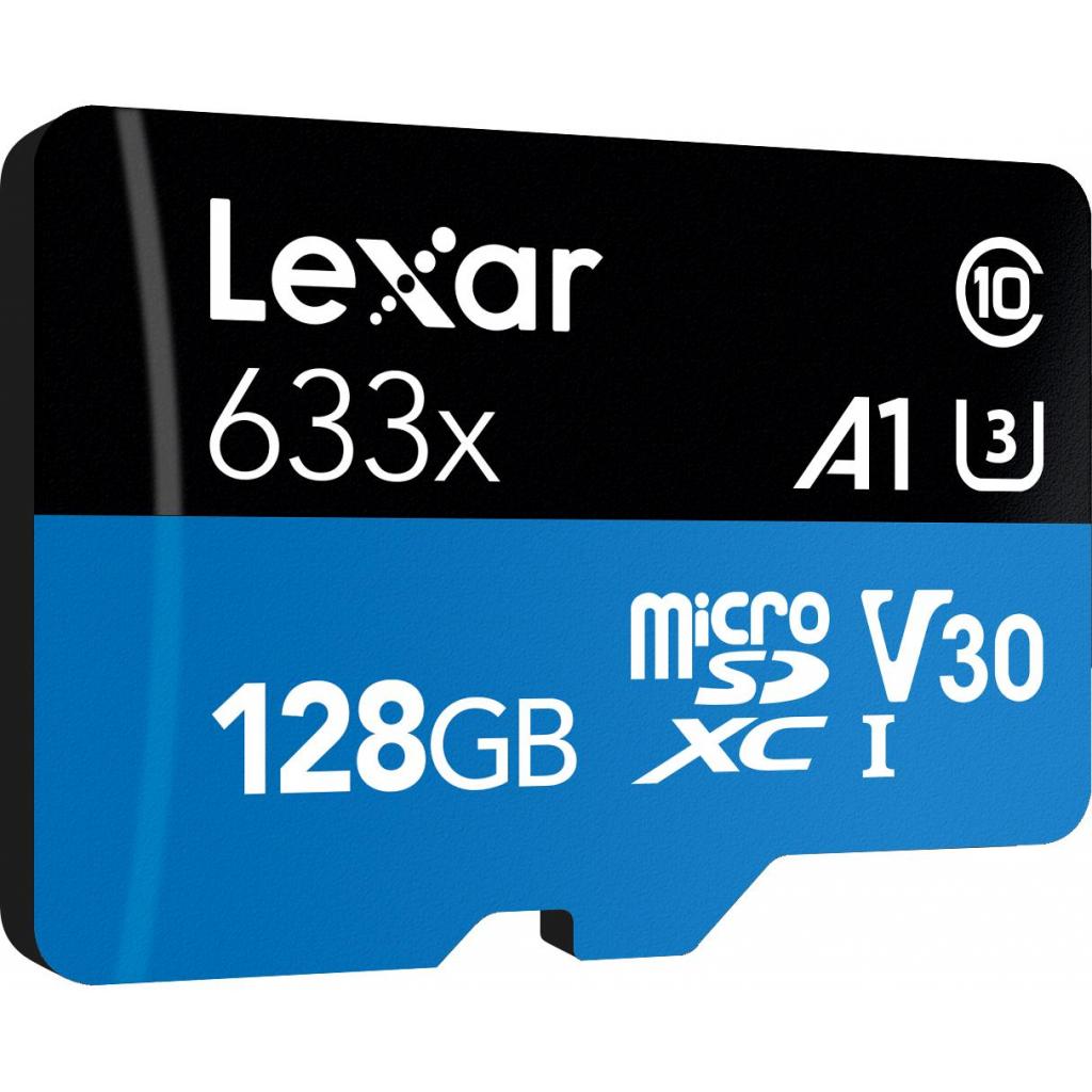 Карта пам'яті Lexar 128GB microSDXC class 10 UHS-I 633x (LSDMI128BB633A) - зображення 2