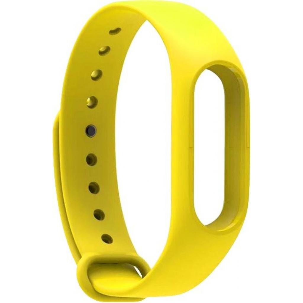 Ремінець до фітнес браслета Armorstandart для Xiaomi Mi Band 2 Yellow (ARM47680) - зображення 1
