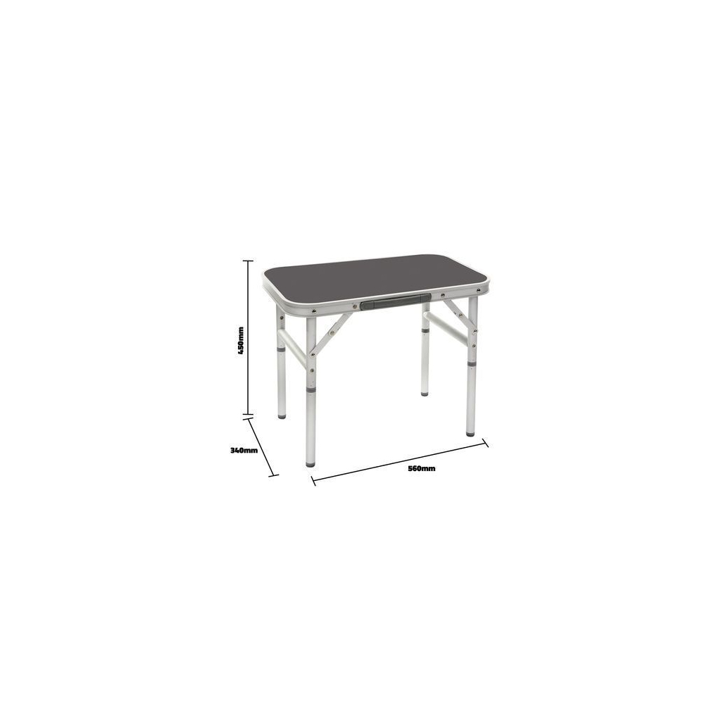 Туристичний стіл Bo-Camp 56x34 cm Grey (1404394) (DAS303274) - зображення 4