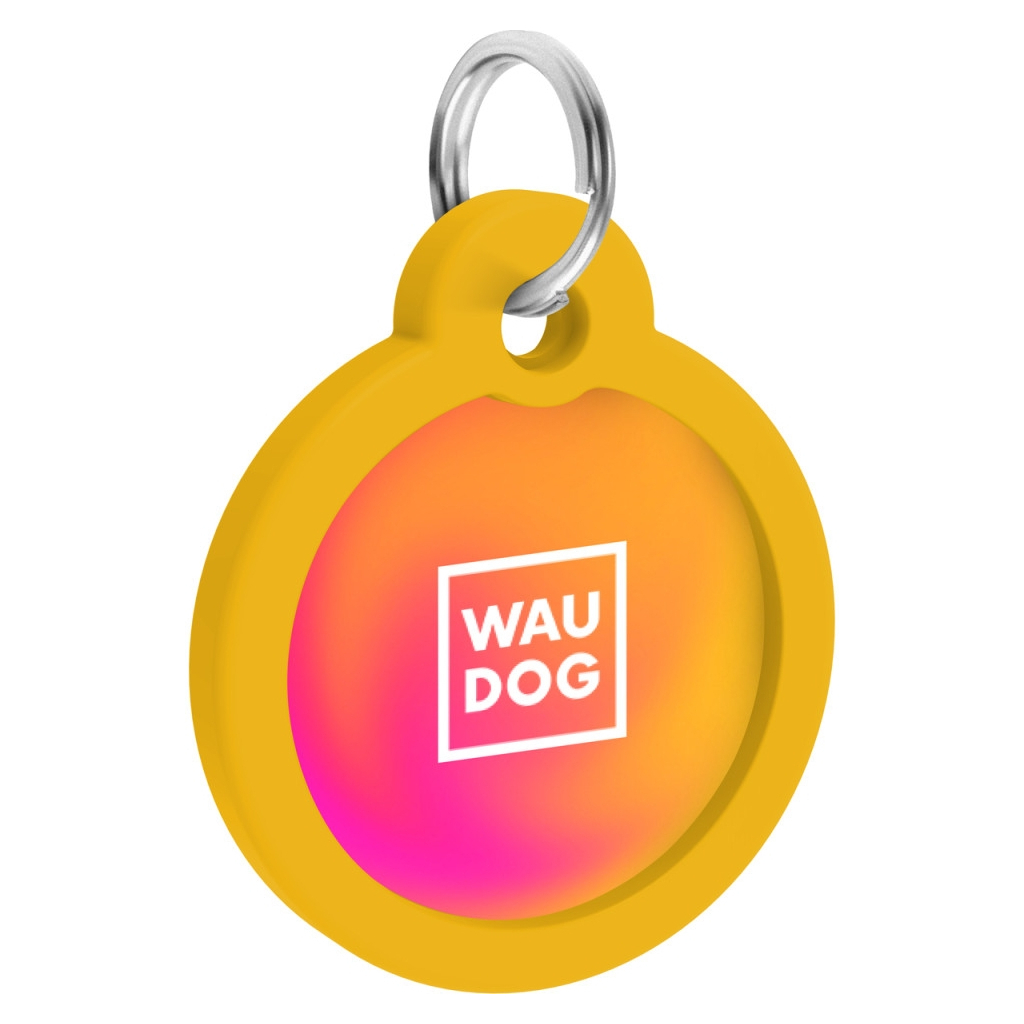Адресник для тварин WAUDOG Smart ID з QR паспортом "Градієнт помаранчевий", коло 30 мм (230-4035) - зображення 4