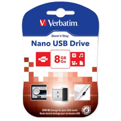 USB флеш накопичувач Verbatim 8GB Store 'n' Stay NANO USB 2.0 (97463) - зображення 2