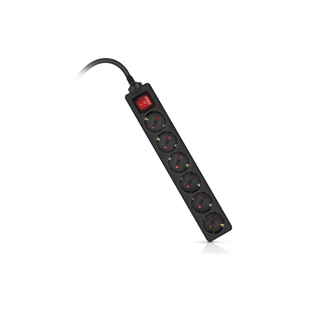 Мережевий фільтр живлення REAL-EL RS-6 Protect M 5m, black (EL122300036) - зображення 10
