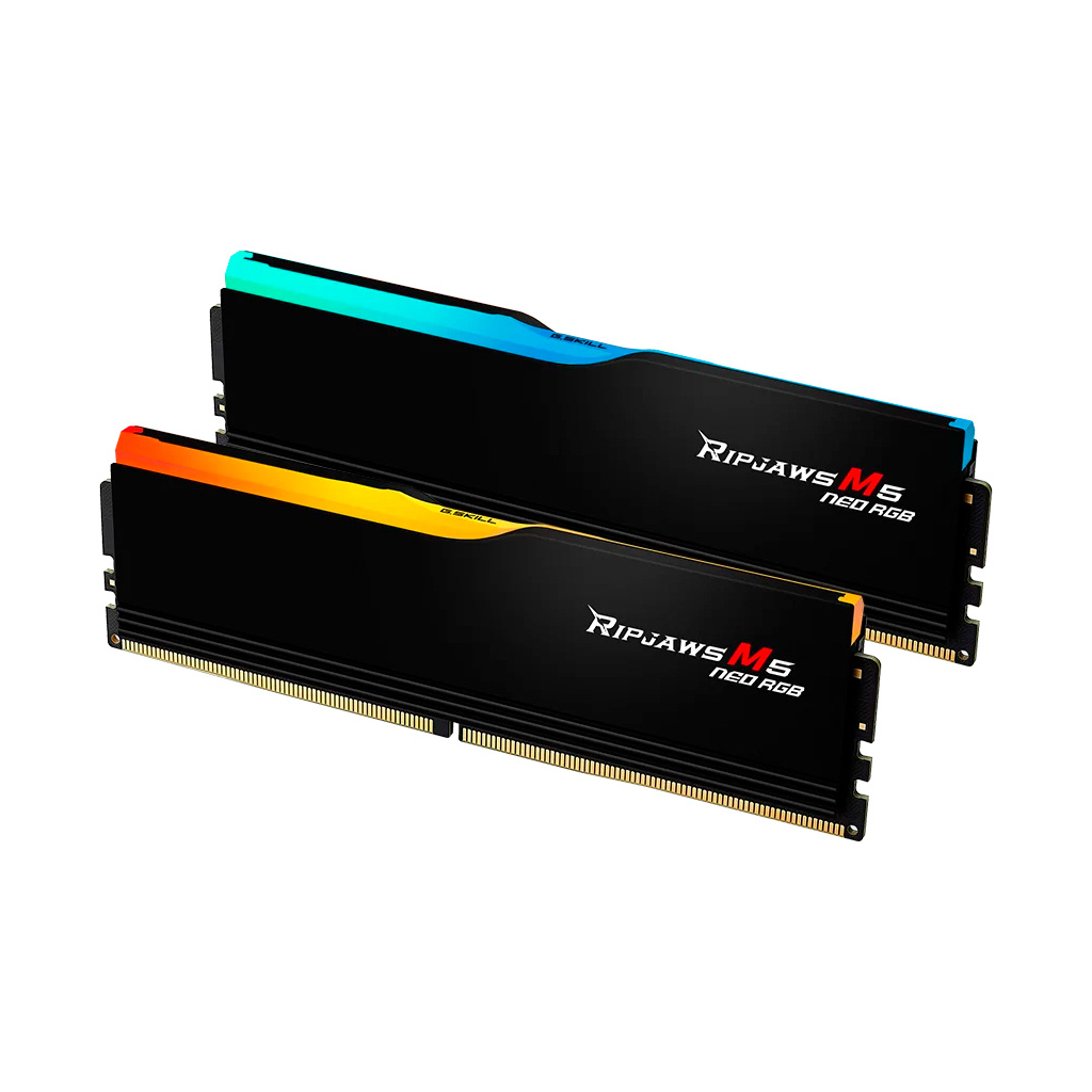 Модуль пам'яті для комп'ютера DDR5 48GB (2x24GB) 6000 MHz Ripjaws M5 Neo RGB Matte Black G.Skill (F5-6000J3036F24GX2-RM5NRK) - зображення 3