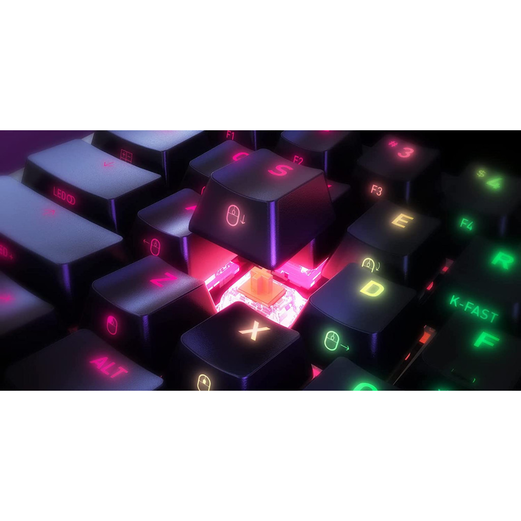 Клавіатура Xtrfy K5 68 keys Kailh Red Hot-swap RGB UA Black (K5-RGB-CPT-BLACK-R-UKR) - зображення 5