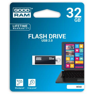 USB флеш накопичувач Goodram 32GB Cube Black USB 2.0 (UCU2-0320K0R11) - зображення 3