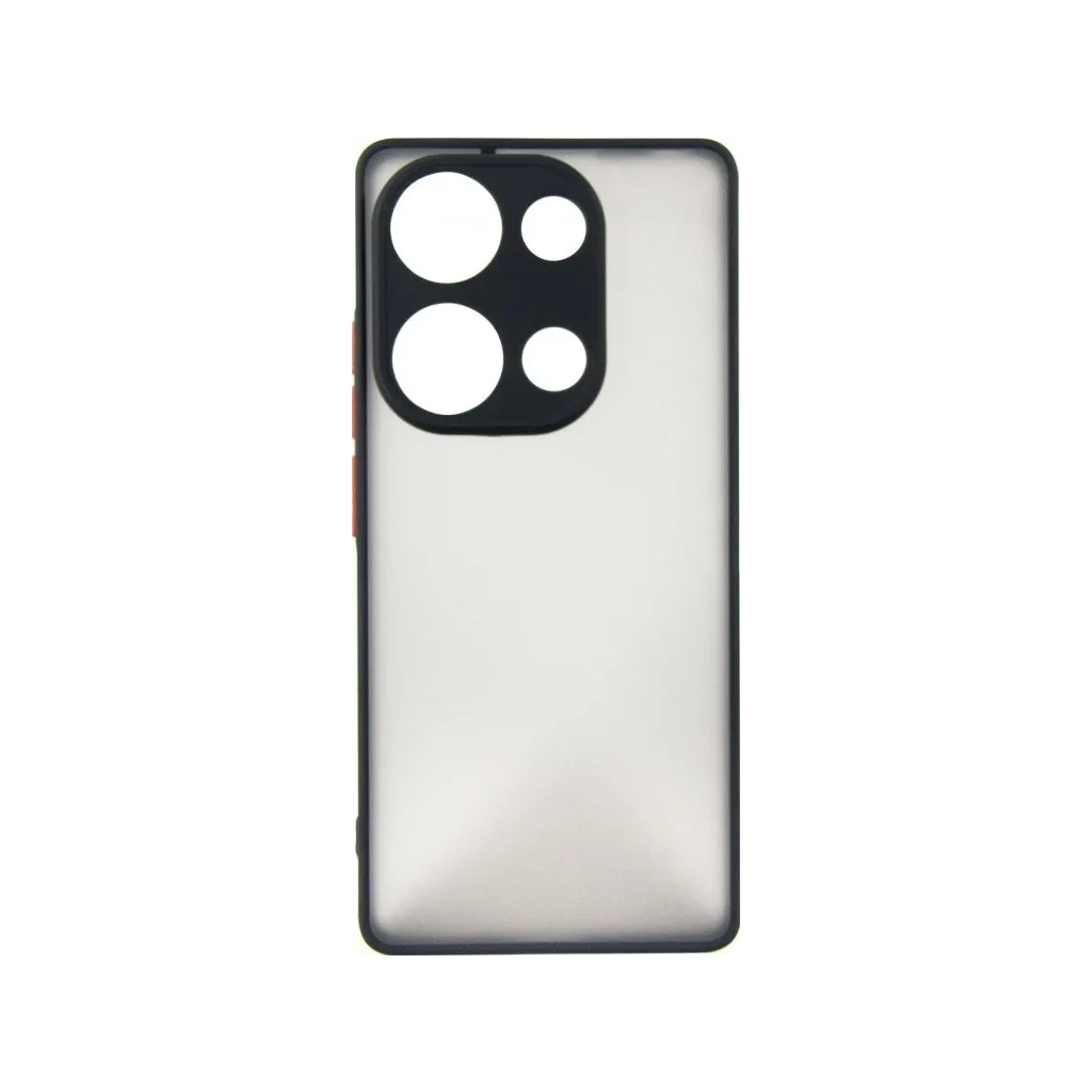 Чохол до мобільного телефона Dengos Matte POCO M6 Pro 4G (black) (DG-TPU-MATT-149) - зображення 1