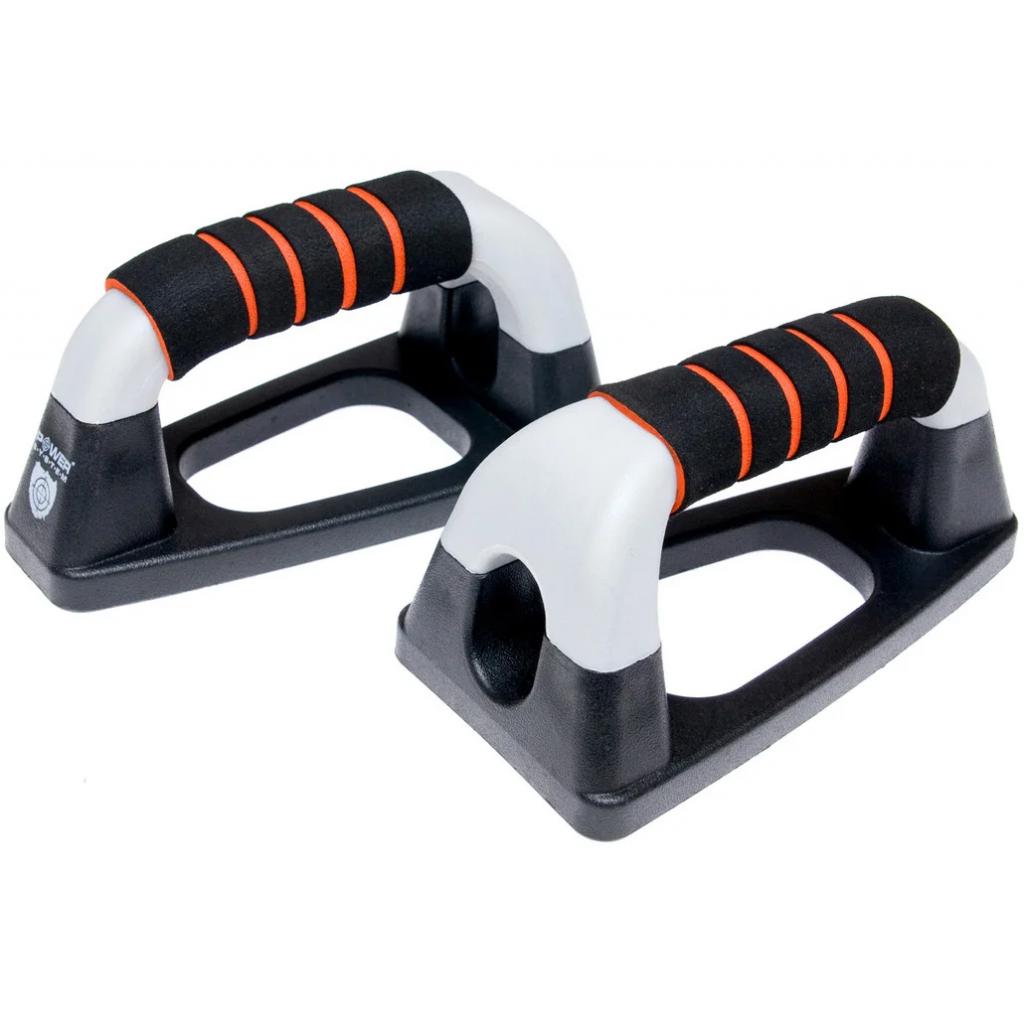 Упори для віджимань Power System Bars Padded (PS-4022_Black-Grey) - зображення 1
