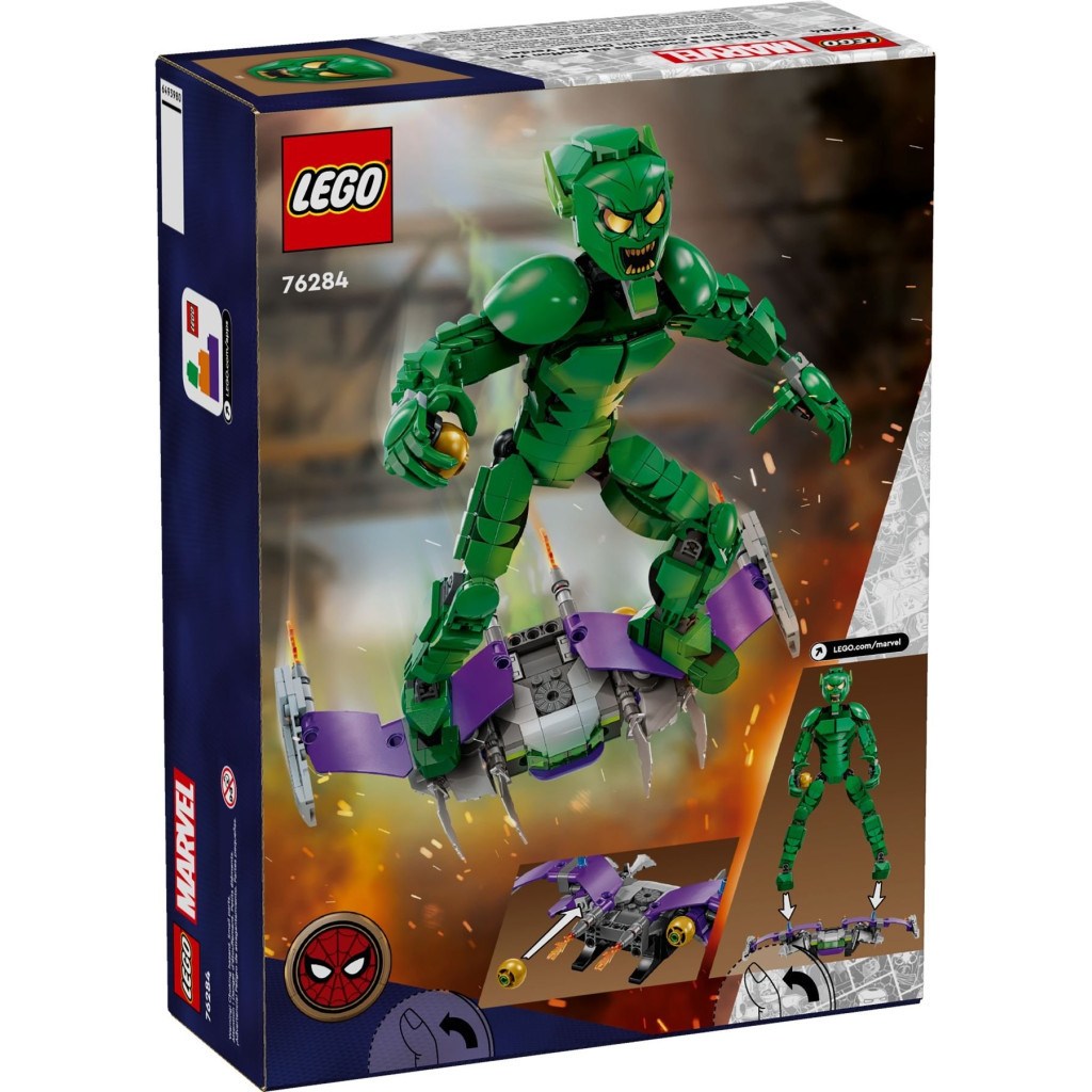 Конструктор LEGO Marvel Фігурка Зеленого гобліна для складання 471 деталь (76284) - зображення 6