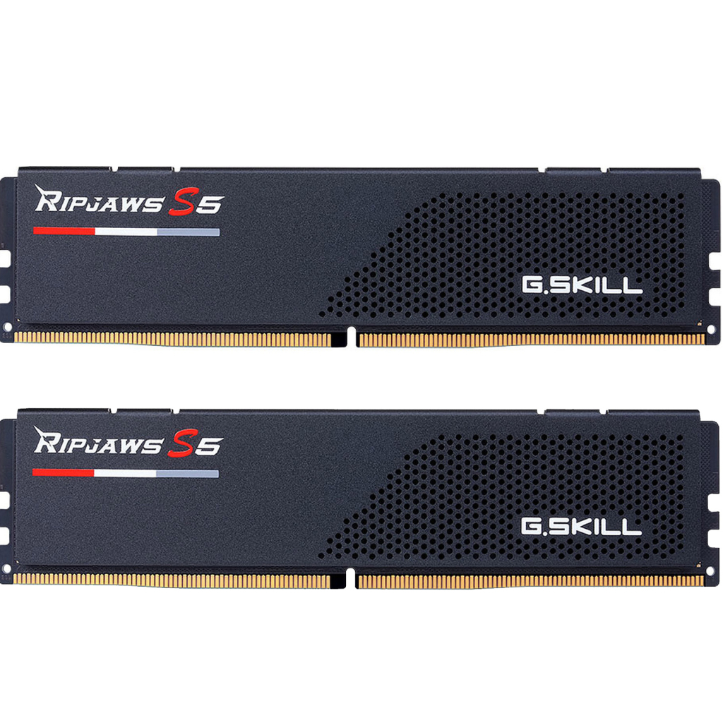 Модуль пам'яті для комп'ютера DDR5 96GB (2x48GB) 5600 MHz Ripjaws S5 Matte Black G.Skill (F5-5600J4040D48GX2-RS5K) - зображення 1