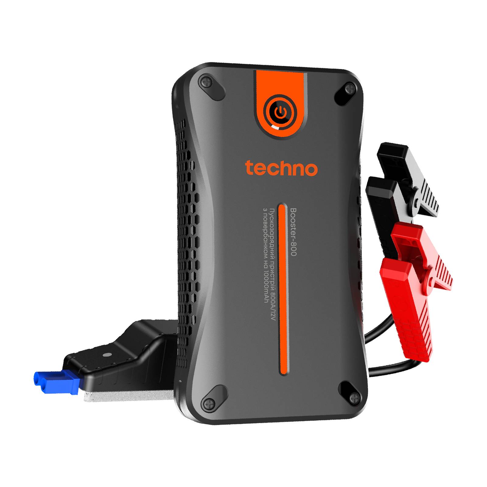 Пусковий пристрій для автомобілів Techno 10000mAh Black (booster-800) - изображение 1