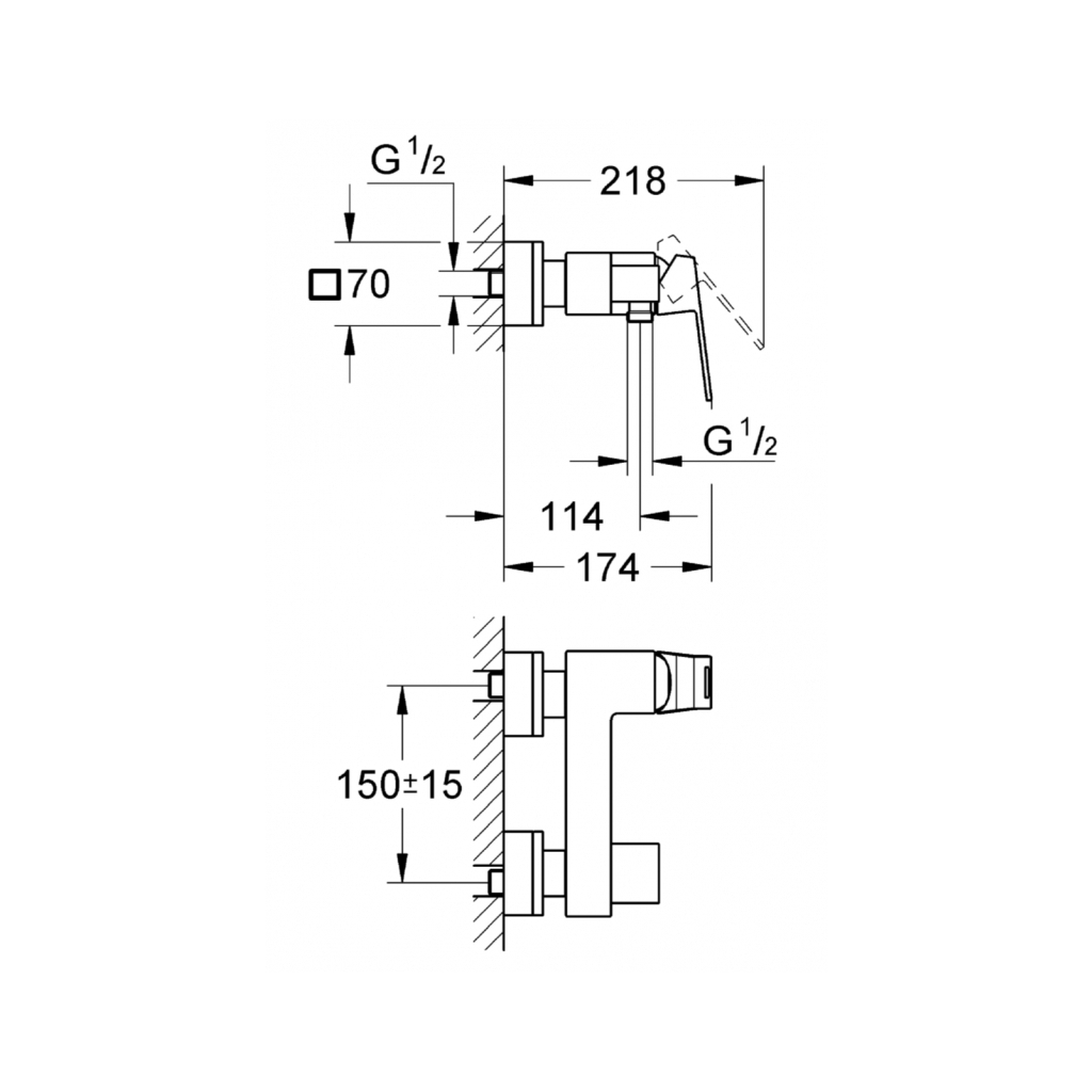 Змішувач Grohe Eurocube (23145000) - зображення 4