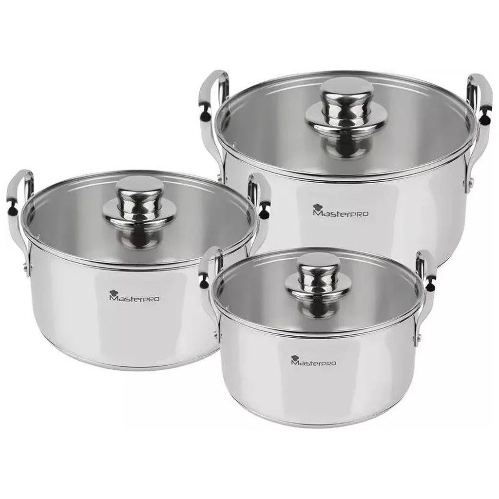 Набір посуду MasterPro Smart 3,14/6,5/11,6 л 6 предметів (BGMP-2145) - зображення 1
