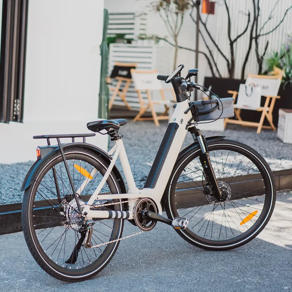 Електровелосипед OKAI EB10 28" 250 W 14,4 Ah Beige (4255577500026) - зображення 9