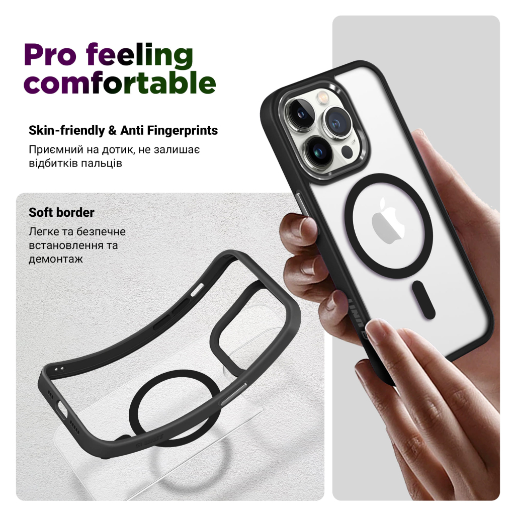 Чохол до мобільного телефона Armorstandart Unit MagSafe Apple iPhone 15 Pro Max Black (ARM69354) - зображення 2