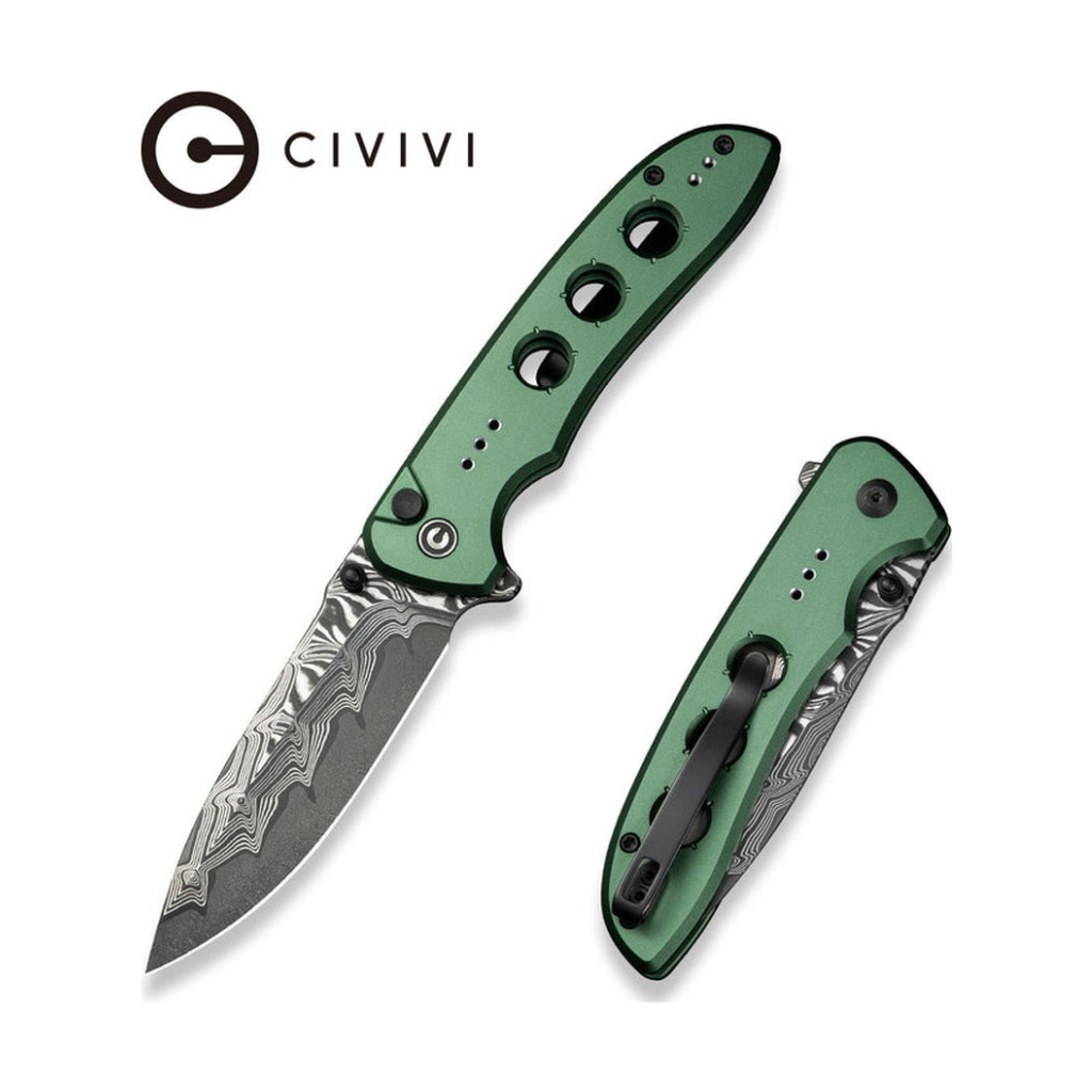Ніж Civivi Hyperpulse Damascus Red Aluminum (C23087A-DS1) - зображення 9