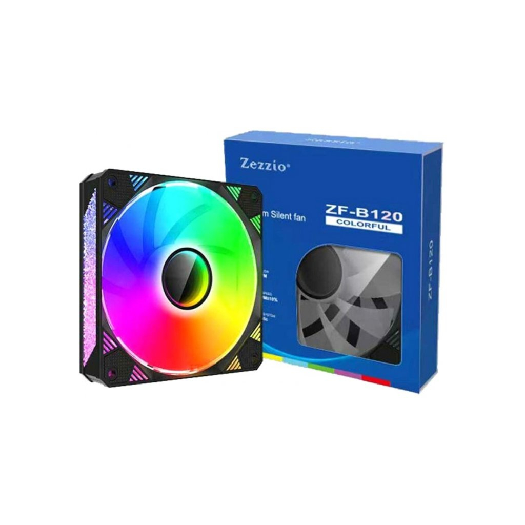 Кулер до корпусу Zezzio ZF-B120 COLORFUL - изображение 9