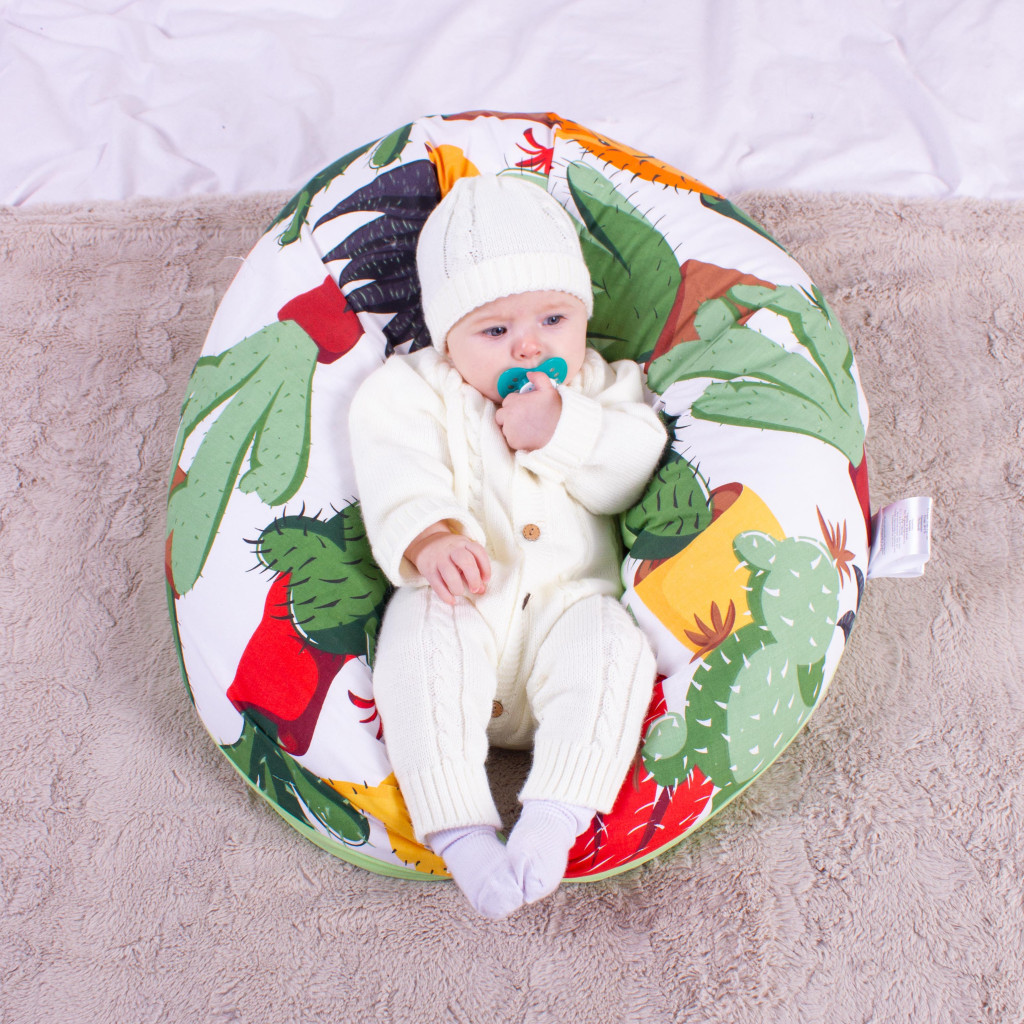 Подушка MirSon для вагітних та годування №8312 Print Line 17-0002 Cecilio Бязь 30х170х20 см (2200006200376) - зображення 1